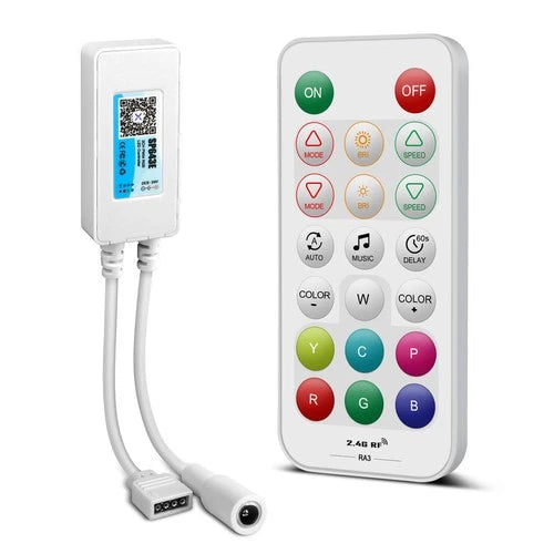 RGBZONE Bluetooth RGB LED Controller SP643E 2.4G Remote Music Dimmer for Strip