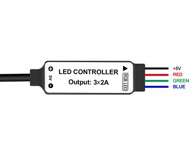 RGBZONE 5V USB RGB LED Controller with RF Remote